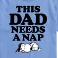 thumbnail image 2 of Peanuts - This Dad Needs A Nap - Men's Short Sleeve Graphic T-Shirt, 2 of 6