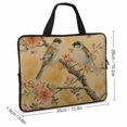 thumbnail image 2 of AWERP Birds Branch Flowers Laptop Carrying Bag Diving Fabric Soft Carrying Travel Case (Idea) 13inch, 2 of 5