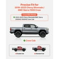 thumbnail image 2 of KFFKFF 6-Inch Side Steps for 2019-2025 Chevy Silverado/GMC Sierra 1500 Crew Cab and 2500HD/3500HD Crew Cab, Black Textured Aluminum Running Boards, 2 of 9
