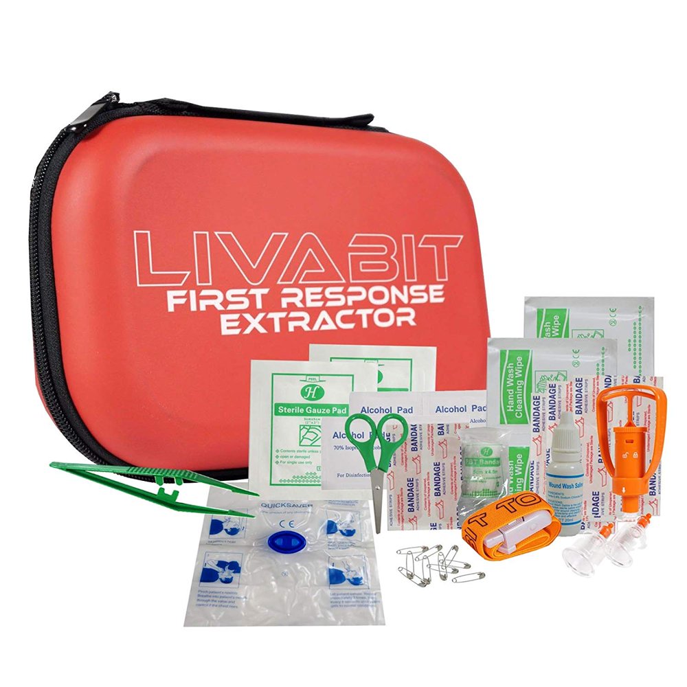 LIVABIT First Response Extractor Venom Poison Bite Extraction Pump