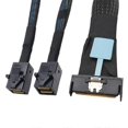 thumbnail image 1 of 0.8m Server Adapter Cable Slimesas MCIO 8I to 2xSFF-8643 MINISAS, 1 of 5
