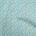 thumbnail image 1 of oneOone Cotton Cambric Turquoise Blue Fabric Animal Sewing Fabric By The Yard Printed Diy Clothing Sewing Supplies 56 Inch Wide, 1 of 5