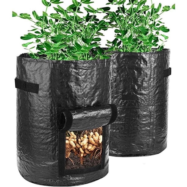 Bolsa de plantación de patatas PE redonda para ventana de jardín, barril de plantación de patatas y tomates