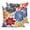 DarkBlue, variant on 24x24 Pillow Covers Set of 2, Ethnic Spring Floral Throw Pillow Covers Decorative Couch Cushion Case, Summer Colorful Botanical Microfiber Square Pillowcases for Bedroom Car Living Room