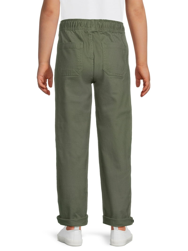 Wonder Nation Boys Woven Pull On Pants, Sizes 4-18 & Husky