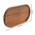 thumbnail image 2 of 12 Pcs Wood Serving Trays 10 Inch Charcuterie Boards Oval Wooden, 2 of 21