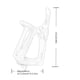 thumbnail image 3 of Portavasos De Bicicleta Soporte De Botella De Abs Jaulas De Botellas De Agua Estables Estante De Bebida De Taza De Motocicleta Sólida Para Motocicleta Botella De Agua De Bicicleta Ciclismo Al Aire Yuarrent VI009453-02, 3 of 7