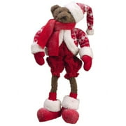 Allstate 17" Brown Bear with Knit Suit Christmas Tabletop Figurine