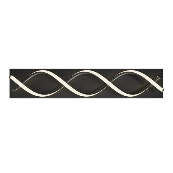 Artika DNA Modern LED Bathroom Vanity Light Fixture, Black