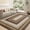 Brown/Green, variant on Washable Runner Rug 2x8 Non Slip Braided Hallway Runner Mat Stain Resistant Kitchen Rug Farmhouse Printed Carpet Rustic Accent Runner for Living Room Bathroom Entryway, Brown/Rust