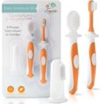 thumbnail image 1 of shiyou-Toothbrush Set (3-24 Months) - 3-Pack Finger, Training & Toddler Toothbrushes, BPA-Free, Newborn Essentials, 1 of 4