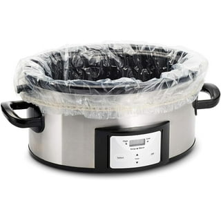 winco RNAB01M2URS4Y multi-use large slow cooker - crock pot liner bags fits  7 - 8 quart crock pot 20 ct