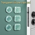 thumbnail image 6 of Wovilon Door Handle Transparent Anti-Collision Paste Silicone Anti-Collision Household Refrigerator Cabinet Door Buffer Wall Sticker Wall Anti-Collision Protection Pad, 6 of 8