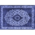 thumbnail image 1 of Ahgly Company Machine Washable Indoor Rectangle Oriental Blue Industrial Area Rugs, 7' x 10', 1 of 4