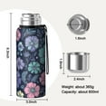 thumbnail image 7 of 20 Oz Pioneer Flower Coffee Tumbler Double Wall Insulated Stainless Steel Water Bottle | Metal Reusable Thermoses Flask with Cup Cap | Leak & Sweat Proof with Anti-Dust Lid, 7 of 7