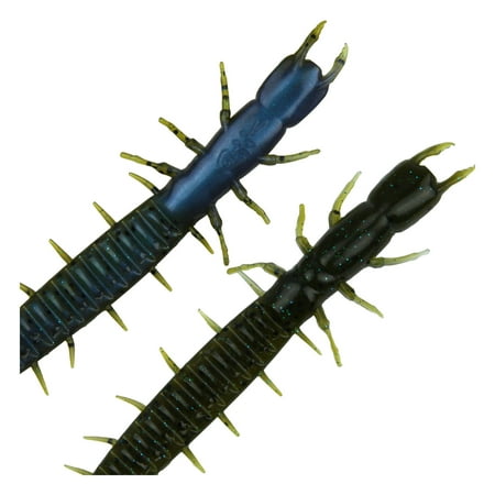 UPC: 0857071008721 | Tackle HD 10-Pack  Hellgrammite Soft Bait Fishing Lure  5-inch  Green Pumpkin Blue