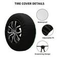thumbnail image 2 of Lsque tropical butterflies and plants Pattern Tire Covers - Tough Tire Wheel Protector for Truck, SUV, Trailer, Camper, RV-16 inch, 2 of 6