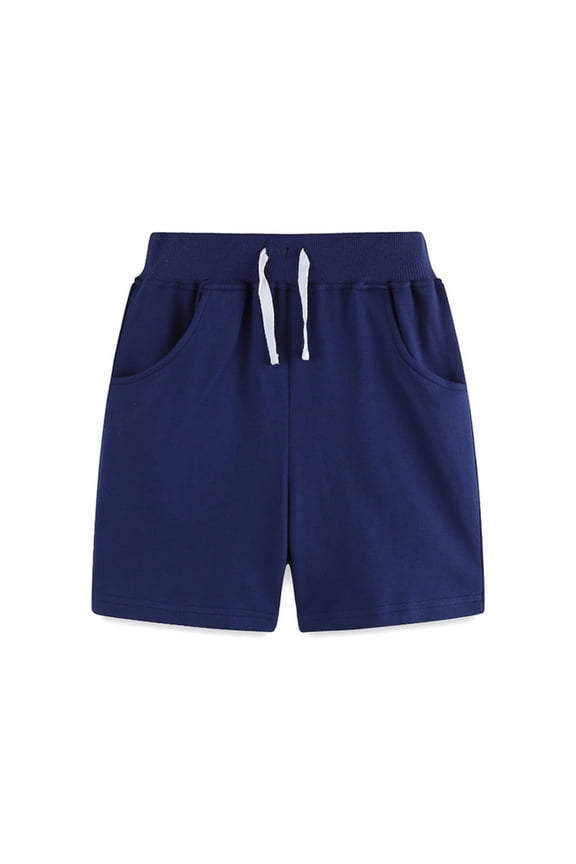 Toddler Boys Sport Shorts Outdoor Athletic Running Cotton Wide Leg Pull on Short Sweatpants Solid High Waist Trousers