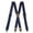 Navy, variant on MOJOGO Unisex Suspenders Casual Solid X Shape Adjustable Elastic Braces 1.5 In Heavy-Duty Suspender Dark Gray Free Size