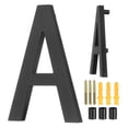 thumbnail image 1 of Uxcell 5" Letras de casa modernas flotantes de acrílico para dirección exterior (Letra A, Negro), 1 of 7