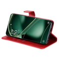thumbnail image 4 of KAIYANG Funda de teléfono para Oppo Find X6, textura de piel de becerro, bolsillo con cremallera, soporte, carcasa tipo billetera, cubierta de cuero PU, estilo E Oppo Find X6 rojo, 4 of 5