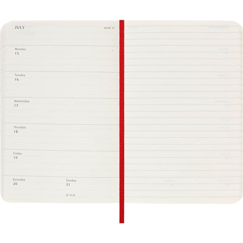 Moleskine, Moleskine Pocket Red Weekly 2024 Planner