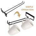 thumbnail image 3 of unbranded Rack Colgante Negro Para De Vino De Hierro Para Mejoras En Barras Y Buffets, 3 of 8
