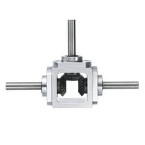 Gear Box 90 Degree Right Angle Bevel Gearbox 1:1 Reversing Double Output Shaft