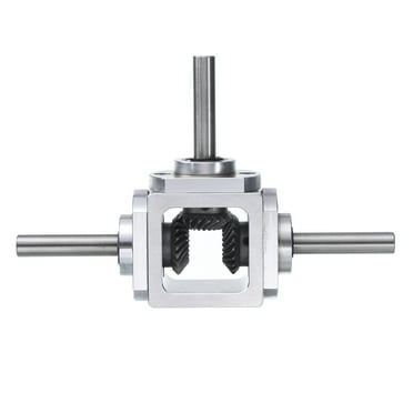 Gear Box 90 Degree Right Angle Bevel Gearbox 1:1 Reversing Double Output Shaft