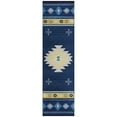 thumbnail image 3 of Addison Rugs Indoor/ Outdoor Sonora Global Traditional Washable Rug 2'3" x 7'6" - Blue, 3 of 5