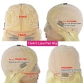 thumbnail image 4 of Loose Wave Light Pink Lace Frontal Wig 13×4×1 HD Transparent Lace Wig Brazilian Remy Hair 8-28" Pre Plucked Pink Colored Wave Curly Lace Front Wig, 4 of 4