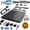 8 IN 1 Black, variant on External CD DVD Drive with USB 3.0 Portable DVD/CD+/-RW Player Burner for Laptop PC Mac HP