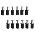 thumbnail image 3 of Paquete de 12 tuercas métricas duraderas de goma para parabrisas, pernos para parabrisas, tuercas para pozos para M6 Cola Pernos de goma, 3 of 7