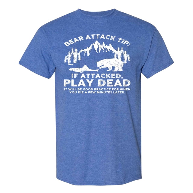 TINZ T-Shirt Homme Femme Ours Drôle T-Shirt Sarcastique Humour Camping Randonnée Extérieur Hauts Extensibles Manches Courtes T-Shirt et Ensemble de Chemises Femmes
