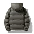 thumbnail image 6 of Maoxin Mens Jacket Men's Stitching Drawstring Hooded Slim Fashion Jacket Coat Outwear Jackets for Men , Army Green , XL, 6 of 6