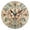BlacK, variant on YAZAOO Decorative Wall Clock Size：25cm Ornate Floral and Gemstone Design Pattern Clock