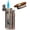 Copper, variant on PROMISE Triple Jet Torch Lighter with Cigar Cutter Punch Cigar Rest Cigarette Lighter Visible Gas Tank Adjustable flame Gas not Included (Red Copper)