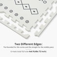 thumbnail image 6 of PIGLOG Baby Play Mat, 72" x 48" Extra Large Foam Floor Mat for Crawling, 6 Interlocking Tiles, Non-Slip Waterproof Surface, Easy to Clean - Bohemia Pattern for Nursery, Playroom, Indoor & Outdoor, 6 of 7