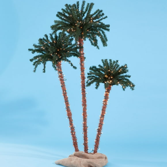Prelit Palm Trees