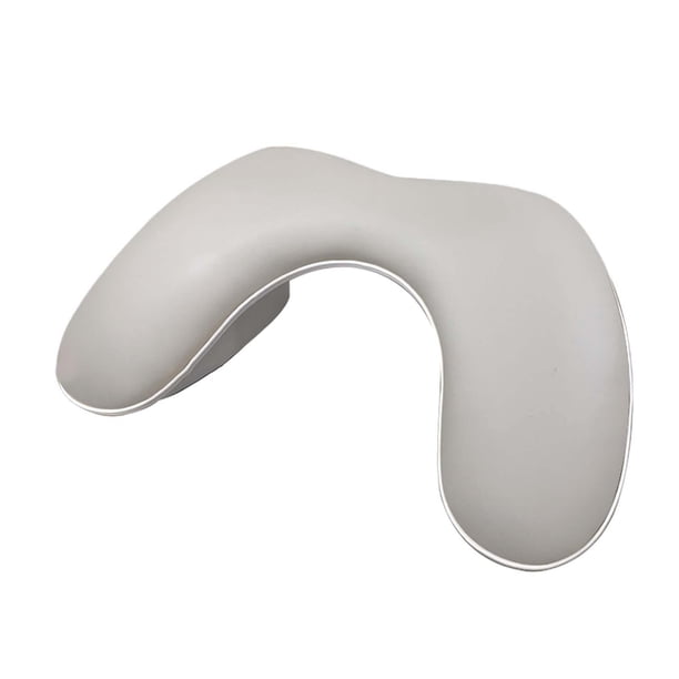 Reposabrazos para uñas, almohada de manicura de cuero sintético con soportes desmontables. Café