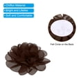 thumbnail image 4 of Uxcell 3.9" Flores de gasa Tela de flores Apliques de tela de costura Marrón 10 Pcs, 4 of 7