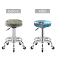 thumbnail image 5 of Round Bar Stool Seat Covers, Elephant Giraffe Overcomes Fear By Walking On High Rope Elastic Round Chair Cover Stool Seat Slipcover Bar Stool Cushions Round Pad for 12-14 inch, 5 of 7