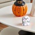 thumbnail image 3 of Clearance Under $1 Cute Resin Bald Ghost Figurine with Witch Hat Halloween Decor, 3 of 5