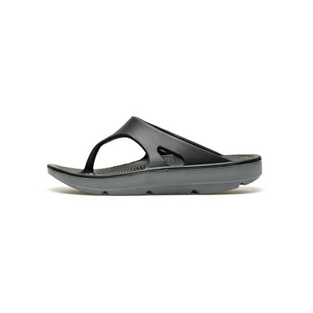 

Wazshop Men Summer Slippers Color Block Shower Slipper Open Toe House Shoes Soft Backless Slides Mens Shoe Slip On Comfortable Black Gray 6.5