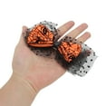 thumbnail image 4 of Unique Bargains 1 Pc Duckbill Clip Halloween Funny Spiderweb Hair Clip for Women Orange White, 4 of 5