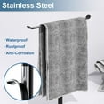 thumbnail image 3 of NIFFGAFF Towel Rack T-Shape Hand Holder for Bathroom, Headband and Lightweight Bathroom Racks, Kitchen Black Holder,Stainless Steel Waterproof Counter Organizer, 3 of 7