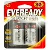Eveready Silver Alkaline, 2 Pack of C Cell Batteries