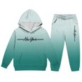 thumbnail image 4 of LIIPEE Casual Letter Graphic Outfits For Boys Autumn Winter Long Sleeve Hoodies Pants Clothes Sets, 4 of 5