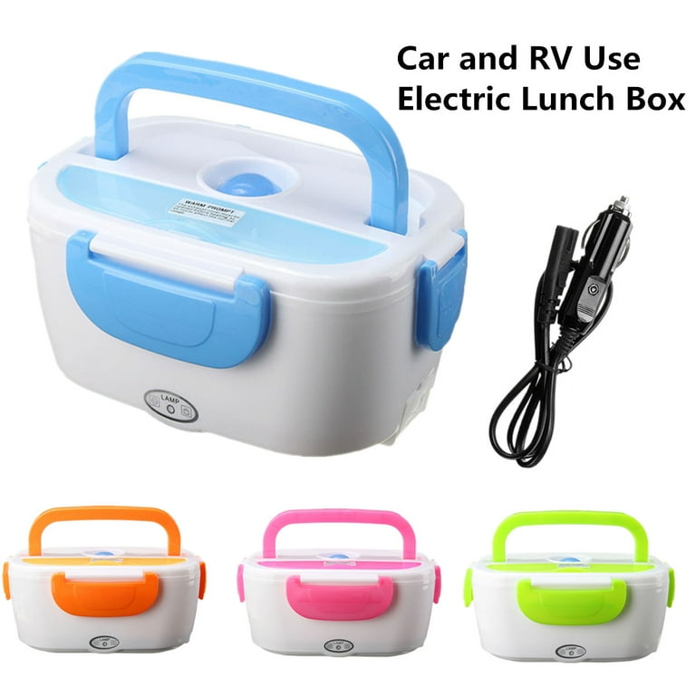 with 12V Car Plug / 110V US Plug Portable Electric Heated Heating Lunch Box  Rice Food Container Food Warmer