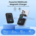 thumbnail image 2 of Cargador Portátil Magnético GKUTW para iPhone y Apple Watch 10800mAh, 2 of 9